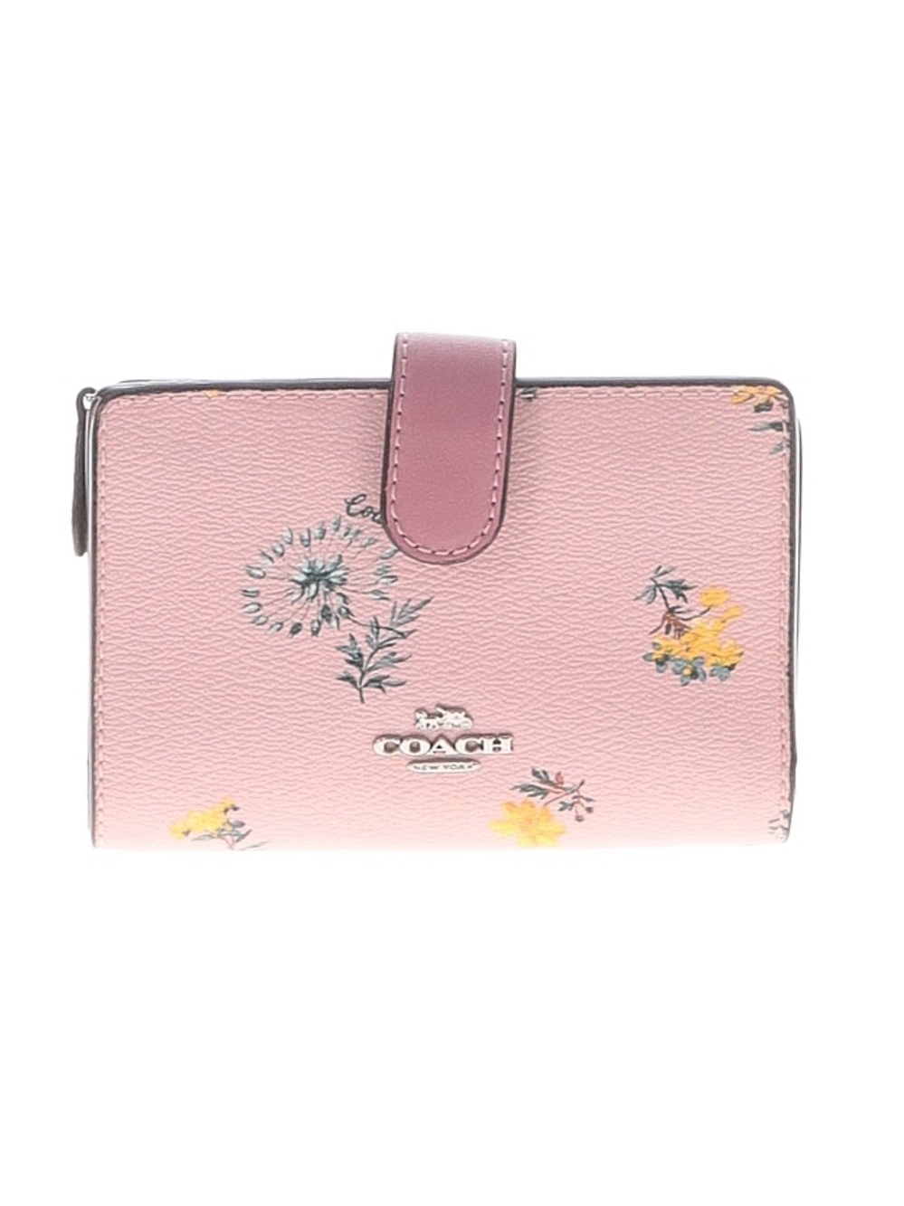 Coach Dandelion Print Medium Snap Wallet EUC